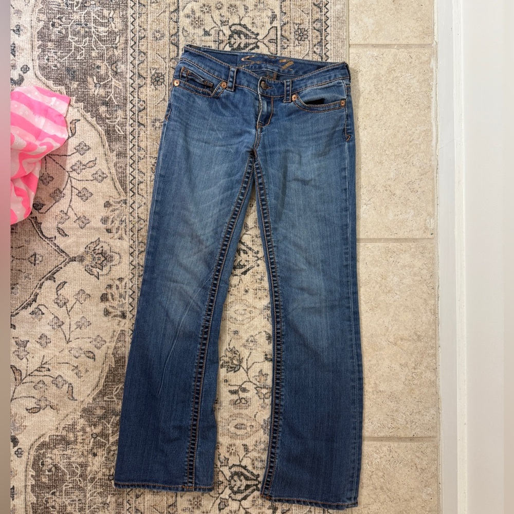 Seven 7 Blue Boot Cut Leg Women's Jeans